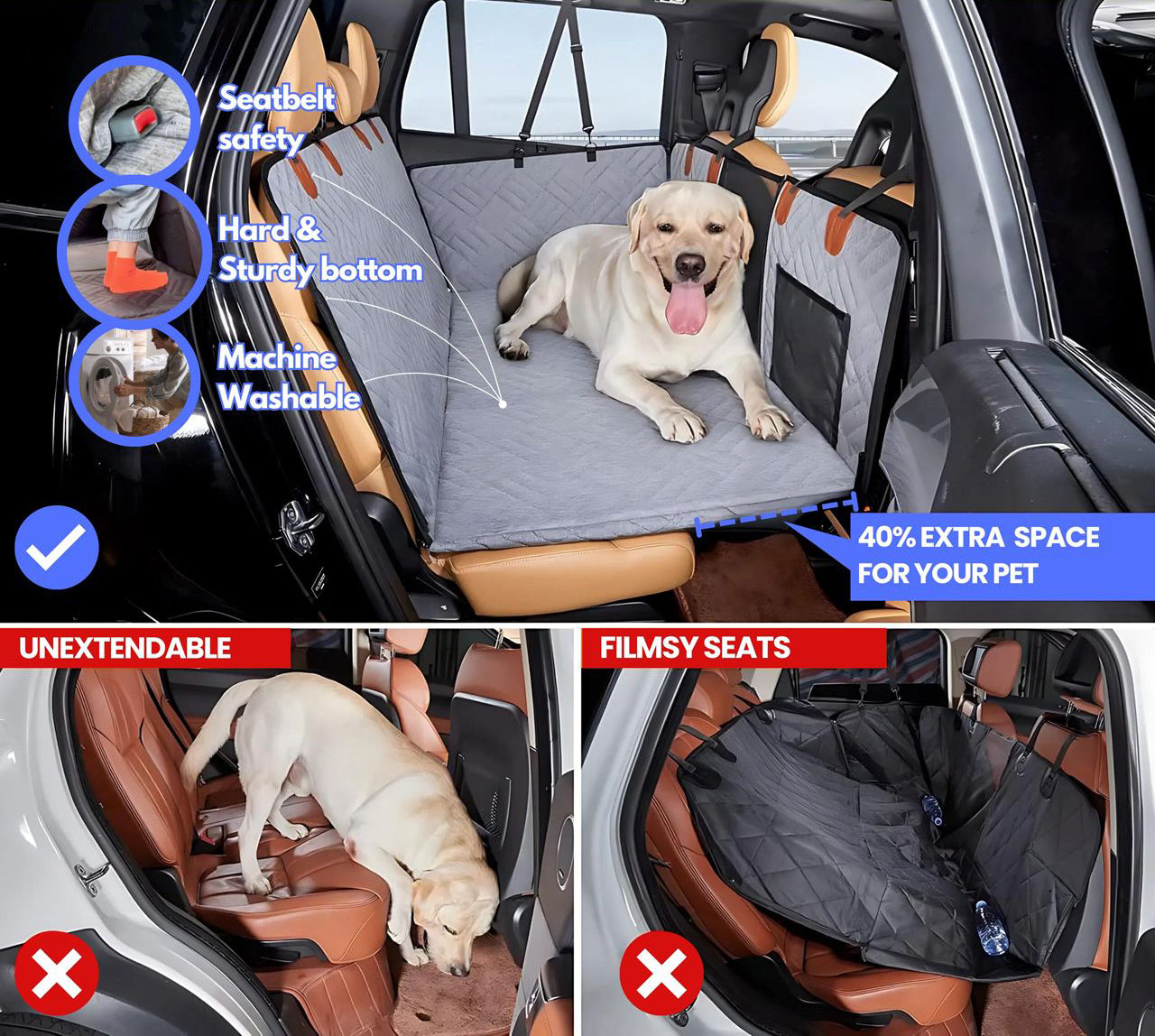Hard Bottom Car Seat Extender